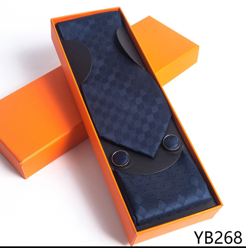 Paisley Men's Necktie Pocket Square And Cufflinks Gift Set_voghion.com