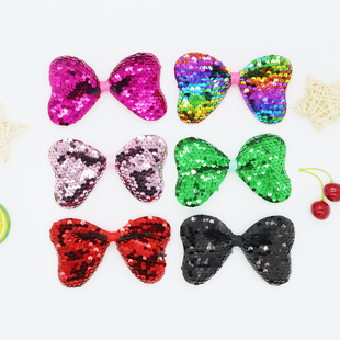 Sequin diy large sponge bow decoration accessories children's handmade small fresh hair accessories semi-finished products wholesale