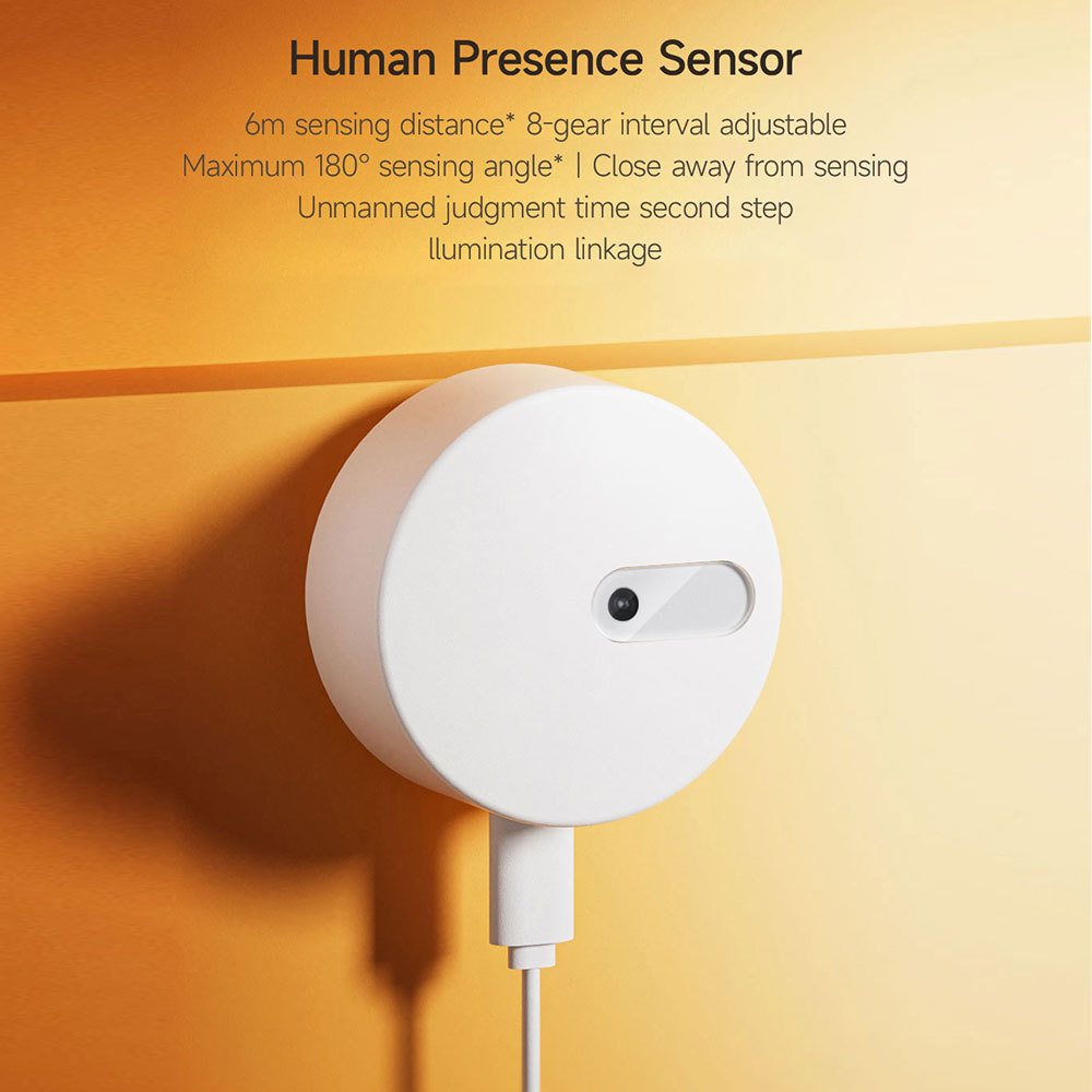 涂鸦zigbee智能人体存在传感器距离远秒级步进照度联动传感应器