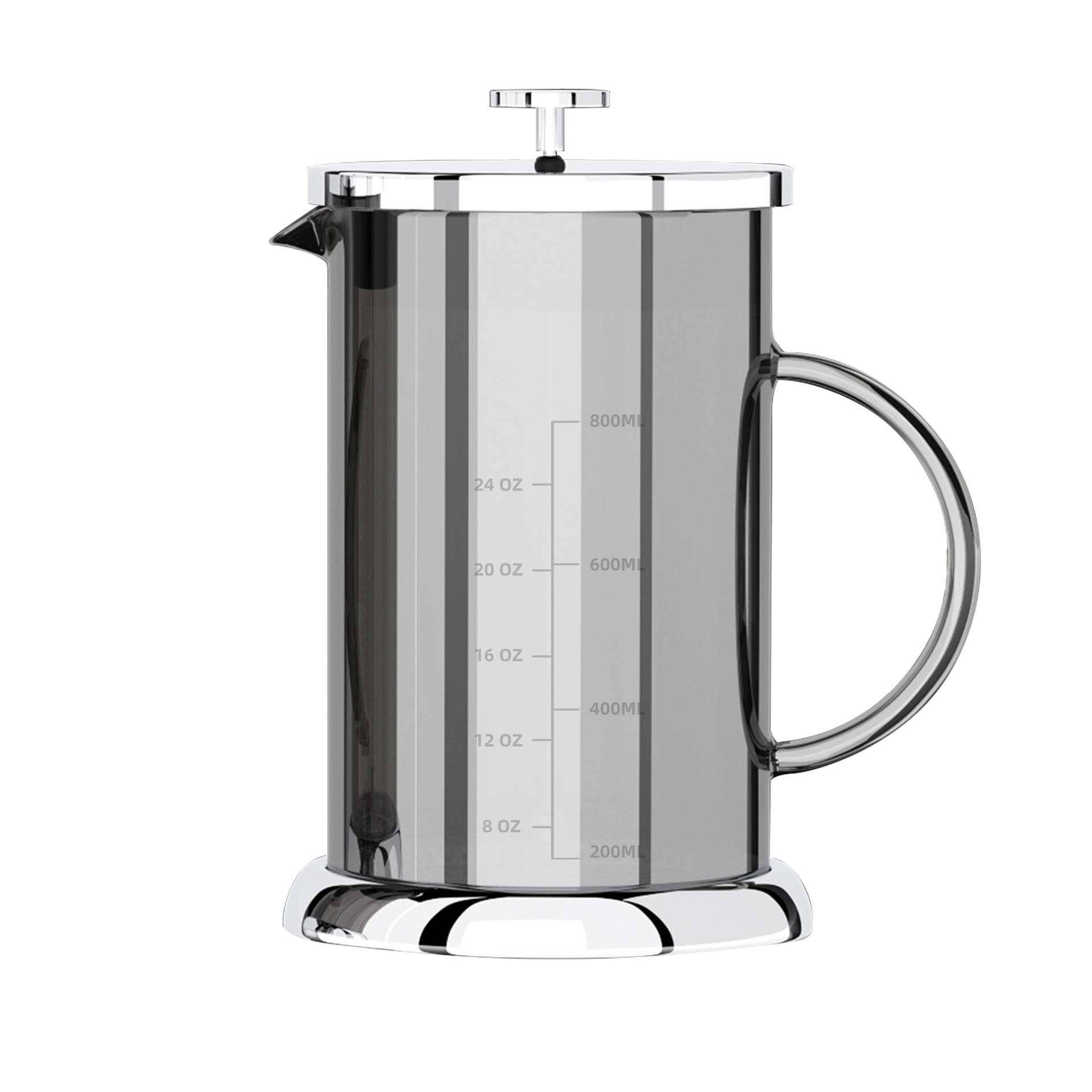 Cafetera francesa con vidrio con revestimiento iónico, cafetera, tetera, máquina para preparar té, 1000ML, estilo sencillo. image 9