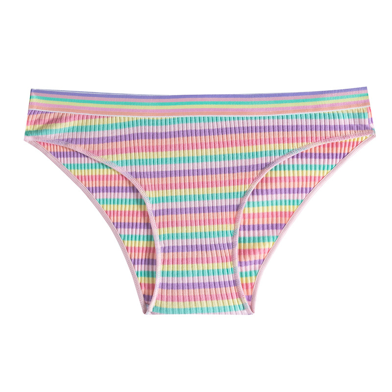 Nueva tira de color de algodón puro para mujer bragas rosadas para mujer cintura baja sexy dulce bragas al por mayor sexy cotton