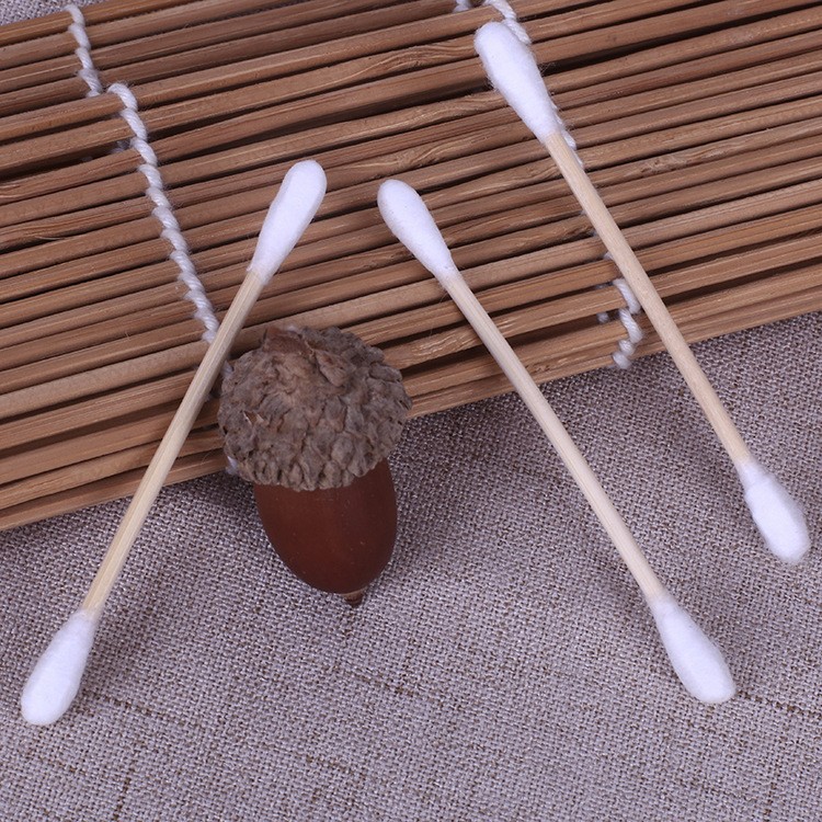 Disposable handheld double-sided antibacterial cotton swabs