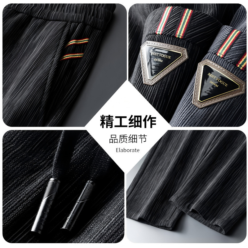 Pantalones casuales de hombre transfronterizos de invierno de terciopelo grueso pantalones de hombre de terciopelo comercio exterior sueltos pantalones deportivos de terciopelo rectos