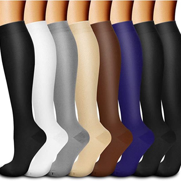 6 calcetines deportivos de doble paquete de calcetines de compresión transfronterizos