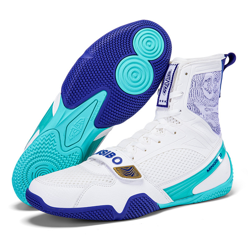 Mingsibo Professional Boxing Shoes for Men, Adult Boxing Training Shoes, Women's Indoor Gym Fighting Competition Wrestling Shoes