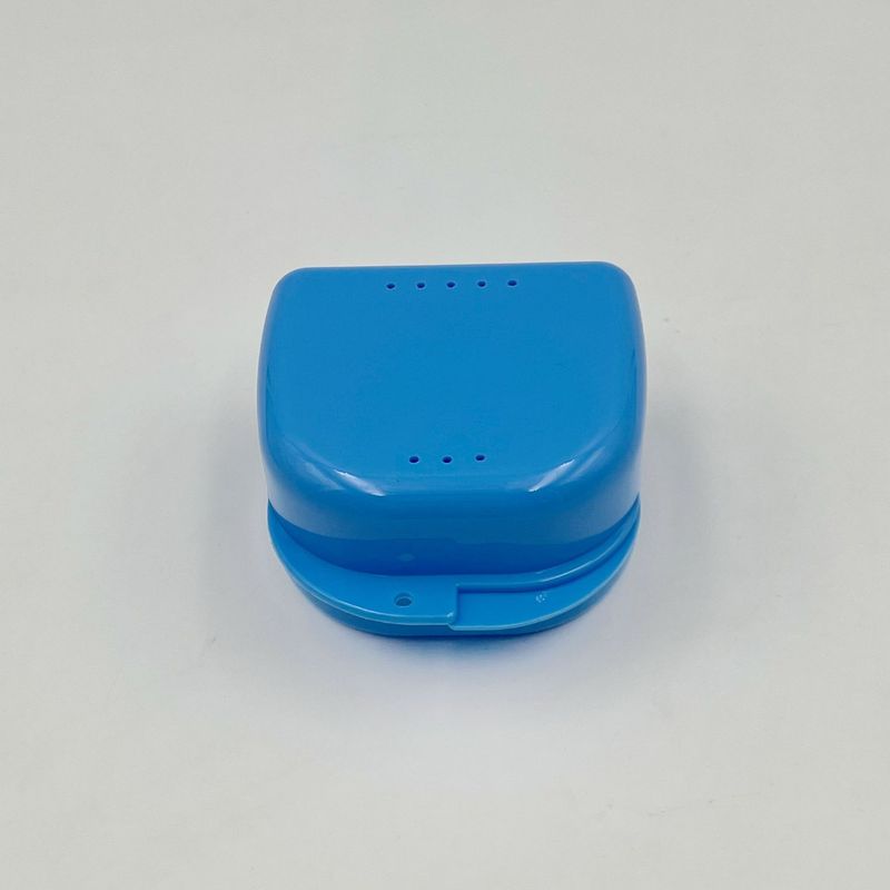 全口保持器收纳盒便携式牙套盒牙科正畸带孔假牙盒隐形牙套储存盒|undefined