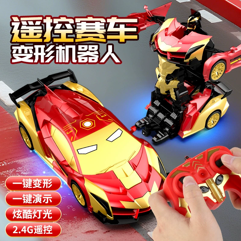 Машинка-трансформер «Человек-паук» на радиоуправлении, масштаб 1:18, 2,4 ГГц, трансформирующаяся машинка-игрушка Tesla для трансграничной торговли