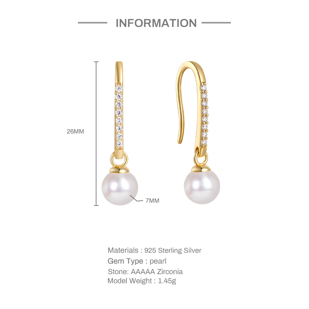 1g Weight 925 Sterling Silver Ear Needle Material 18K Gold Plated Plating Material Drop Earrings Classification 1 Pair Quantity Date, Tea Party Occasion 925 Sterling Silver Material Geometric Pattern All Seasons Season Women's Gender Elegant, Simple Style Style 1 Pair 18K Gold Plated 925 Sterling Silver 925 Sterling Silver Earrings Geometric Drop Earrings 13