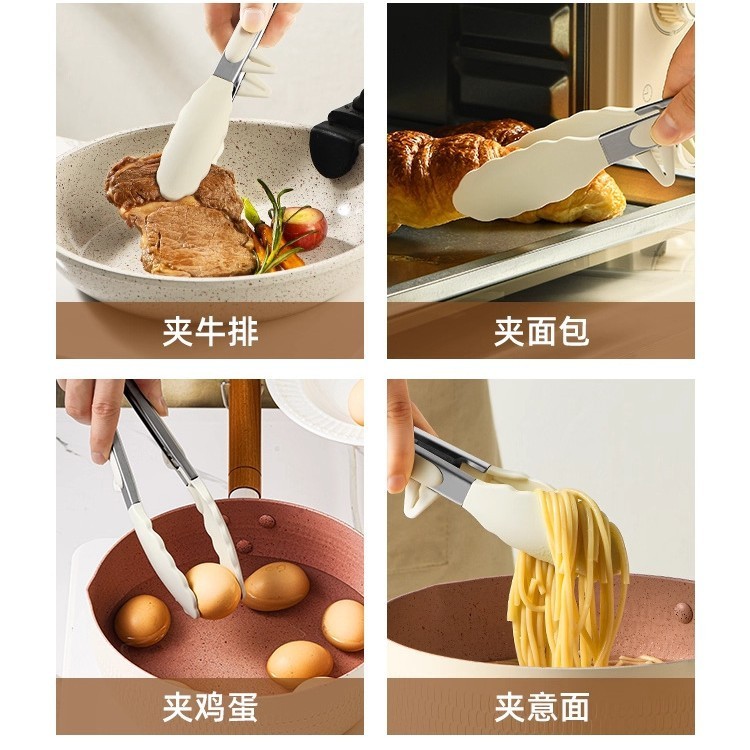 硅胶夹子厨房用食品夹食品级煎牛排食物夹防烫夹|undefined