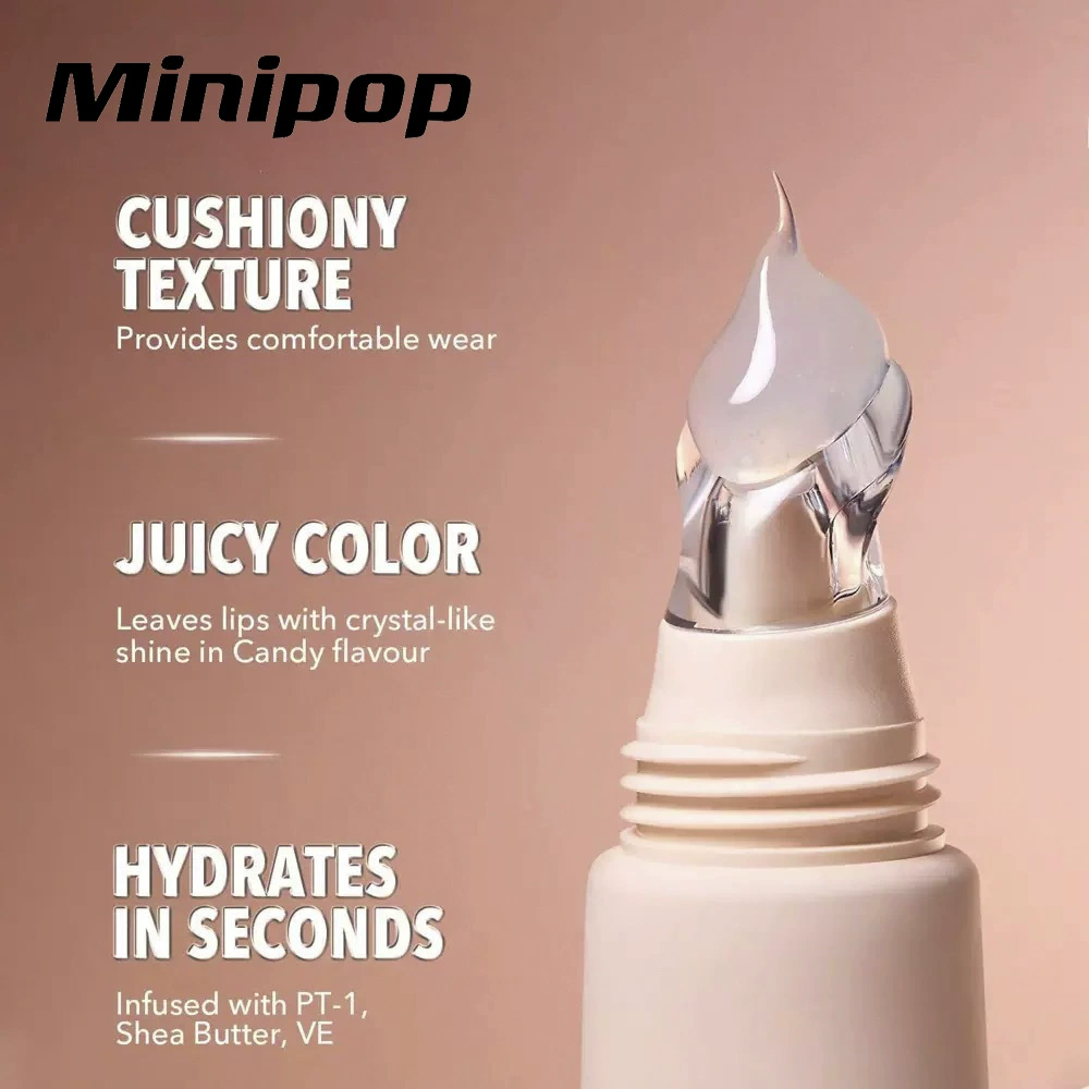 Блеск для губ (Minipop) блестящий праймер для губ, 6 цветов, 24 г чистого веса, увлажняющий блеск