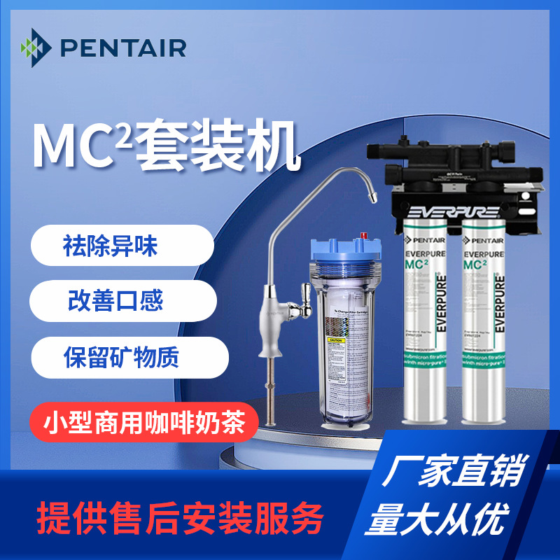 爱惠浦厂家定制商用MC2净水器MC2双联20寸滤瓶组合前置自来水过滤