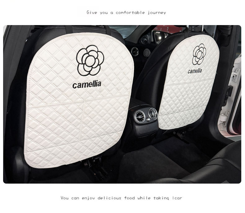Camellia Car Anti-Kick Mat Universal Rear Seat Backrest Anti-Dirt Protective Mat Car Rear Seat Protection Mat Anti-Scratch Mat