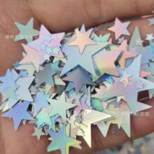 五角星亮片3-25mm素面镭射银片 手工DIY服装圣诞美甲包装装饰辅料