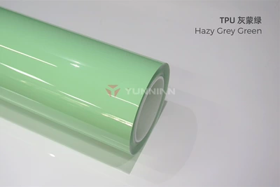 Auto Color Change Film – crystal series, glossy full car - tpu-grayish-green-15215m