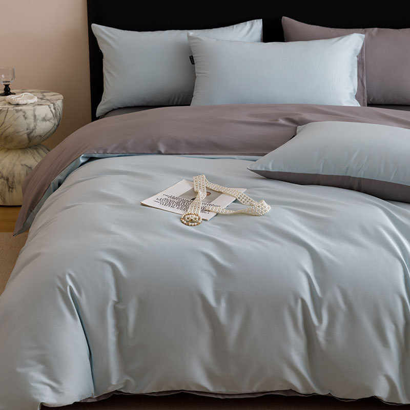 High-end 100S Xinjiang algodón cama de lana larga cuatro piezas de algodón sábanas cubierta cama