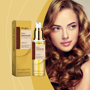 HOEGOA Vegetable Hair Care Essential Oil Soft Glossy Not Greasy Gentle Hair Repair Hair Glossy Nourishing Oil