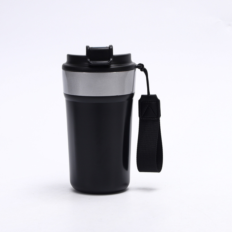 新しいデザインのコーヒーカップ、保温保冷機能付き、女性向け、美しいデザイン、持ち運びに便利なハンドル付き、304ステンレス製。|undefined