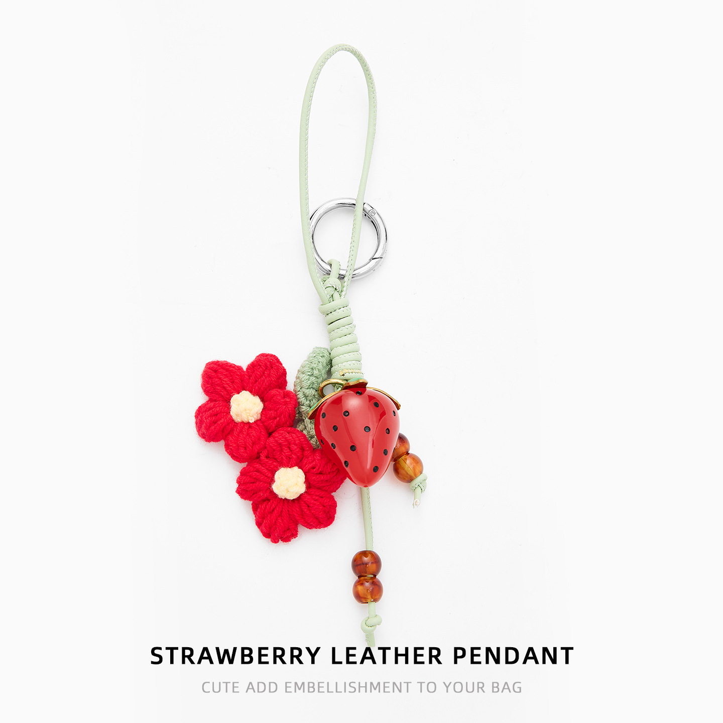 Tomate pequeño colgante bolso colgante bolso colgante bolso colgante de cuero colgante llavero colgante fruta colgante regalo colgante colgante regalo de cumpleaños colgante