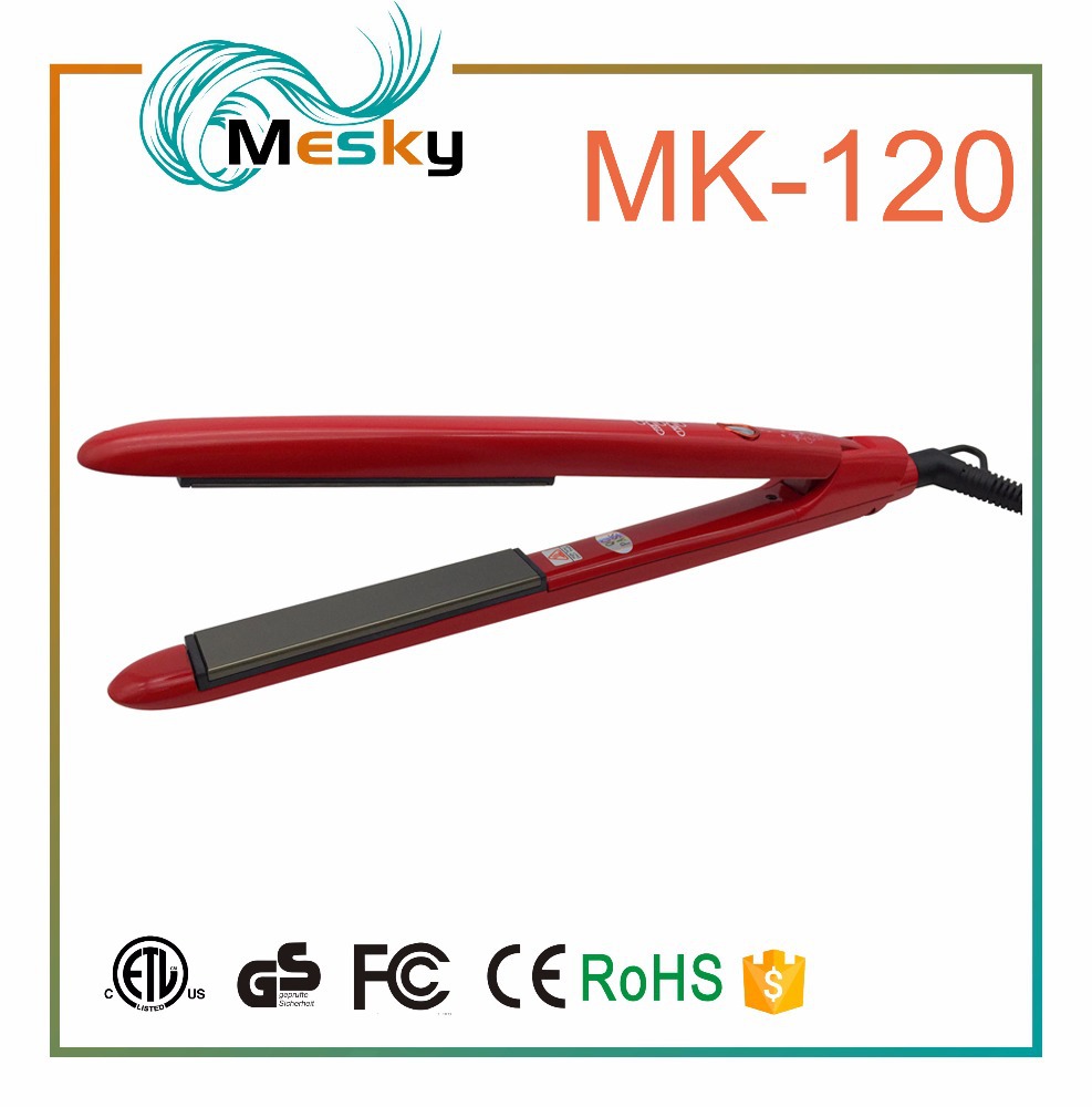 MESKY跨境电商美发工具直发器钛合金私人标签钛扁铁1英寸版直发器
