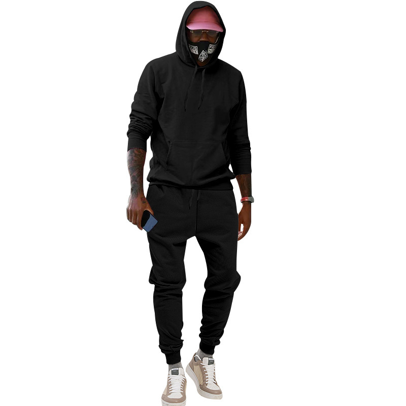 2023 Kapuzen-Plüsch-Hoodie Sport- und Freizeit-Sportbekleidung Zweiteiliges Set für Herren-Sets_voghion.com