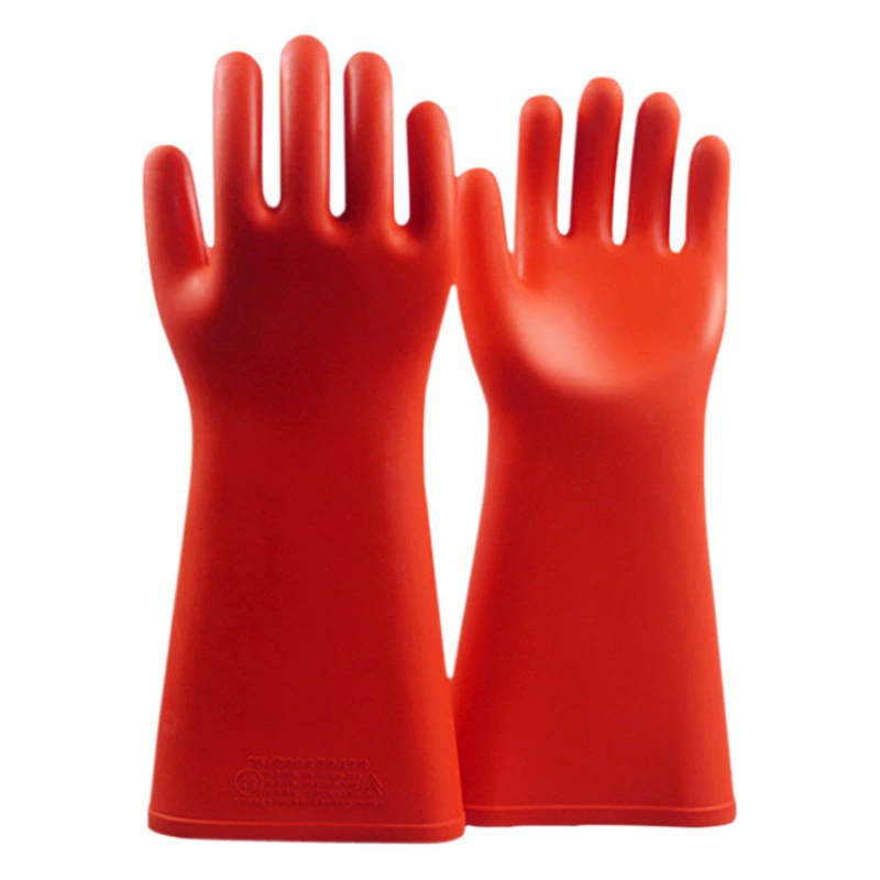 12кв резиновые изолированные перчатки электрические комнатные высокого напряжения живой рабочий класс 00 защитные перчатки 10кВ 20кВ 35кВ