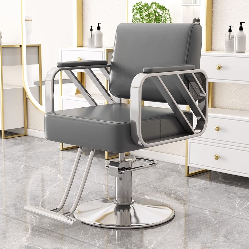 La peluquería de alta gama puede bajar la silla de peluquería, la silla de corte de pelo de teñido en caliente giratorio de elevación especial para la peluquería de alto perfil, simple image 56