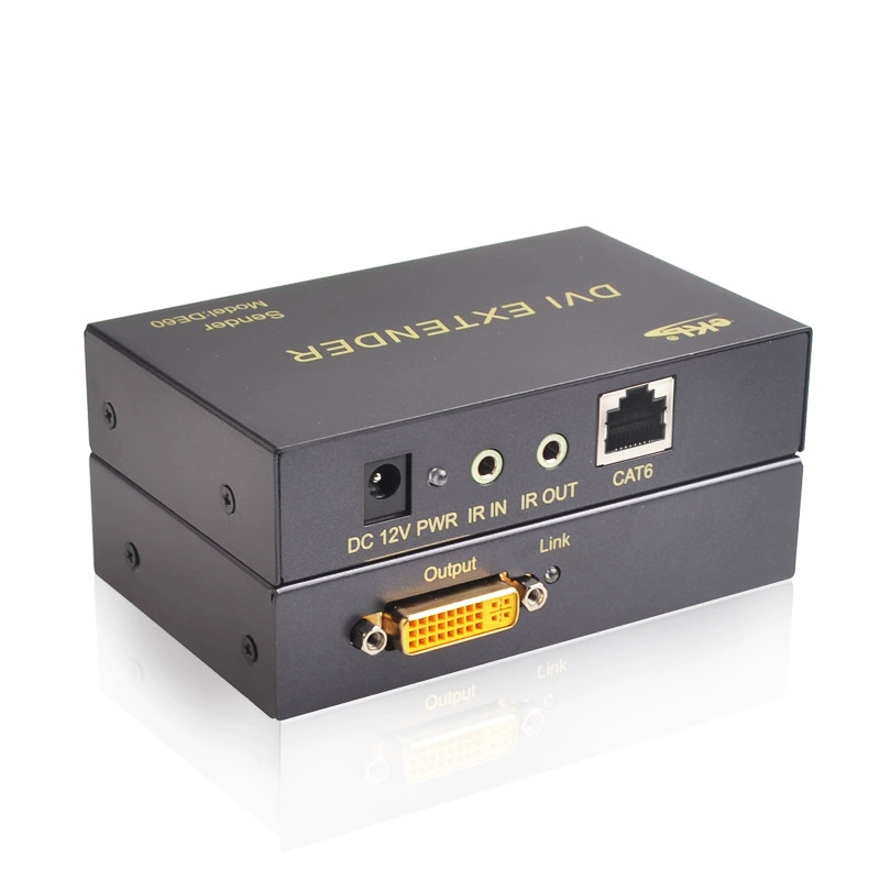 Удлинительный кабель EKL -DE60 DVI, усилитель сигнала 60 метров, сетевой кабель HD до RJ45, сетевой кабель