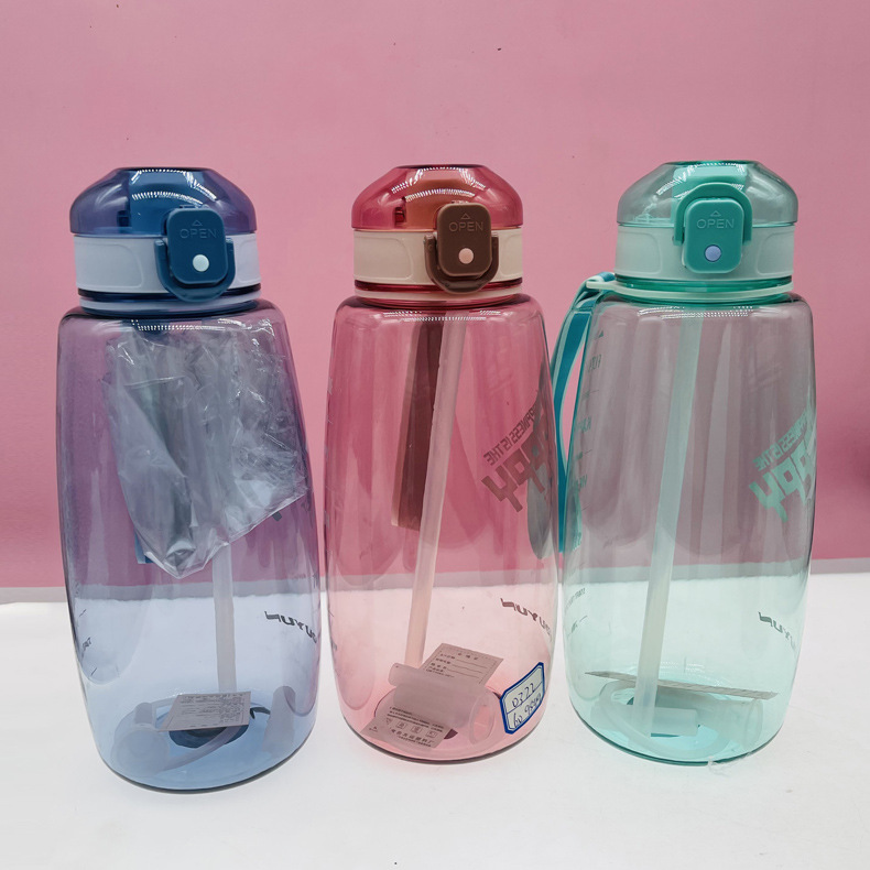 Youyun 0322 Xinwang TAZA ROJA taza de plástico 1000ml taza de tonelada portátil estudiante espacio taza al por mayor