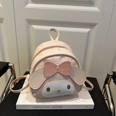 高级质感时尚蝴蝶结手提单肩包女2025新款可爱卡通清新拼接双肩包