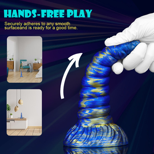 Unicorn-shaped simulation large male genital silicone anal plug liquid silicone novelty toy wholesale