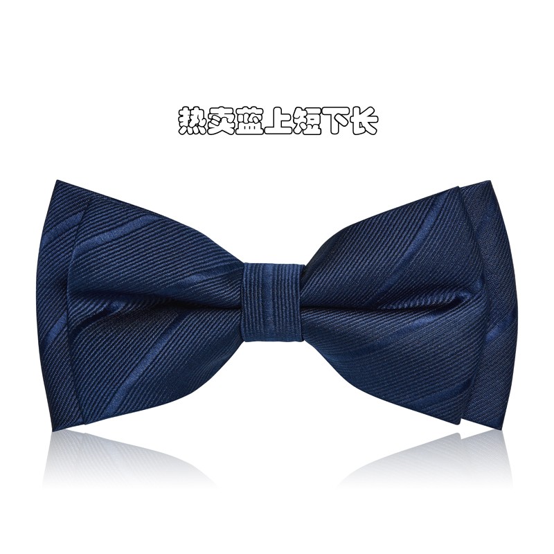 뜨거운 판매 파란색 상단 짧은 하단 긴 나비 넥타이