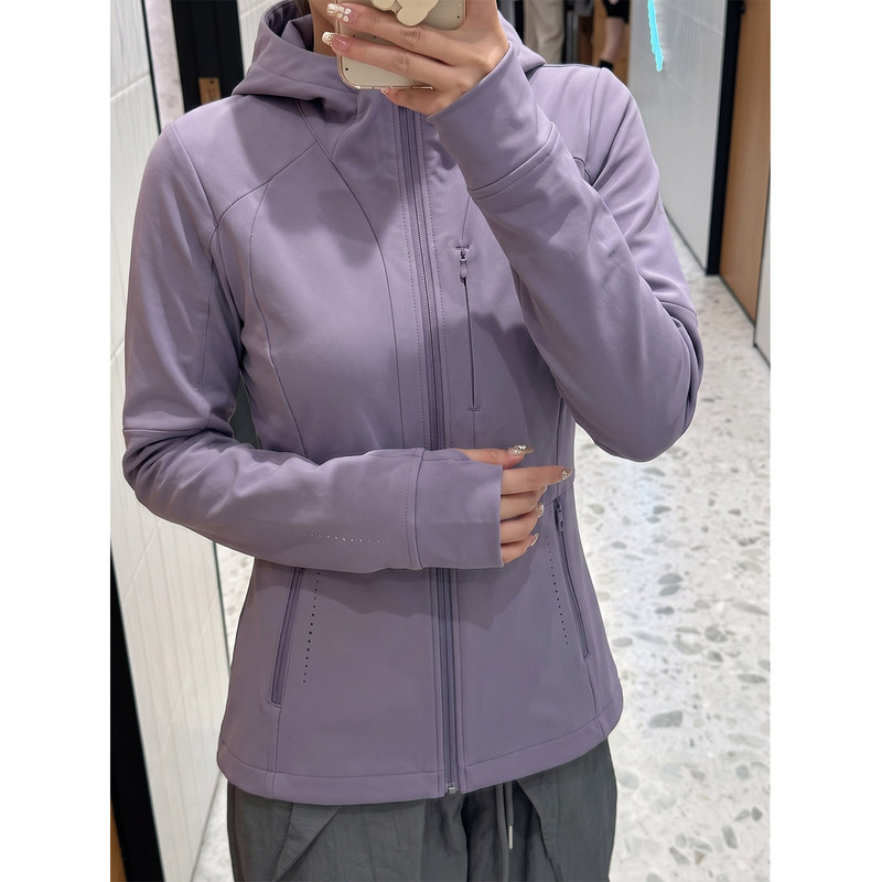 Purple slim-fit waist-cinching short jacket for women, autumn three-in-one outdoor jacket for petite individuals, softshell windbreaker Purple slim-fit waist-cinching short jacket for women, autumn three-in-one outdoor jacket for petite individuals, softshell windbreaker