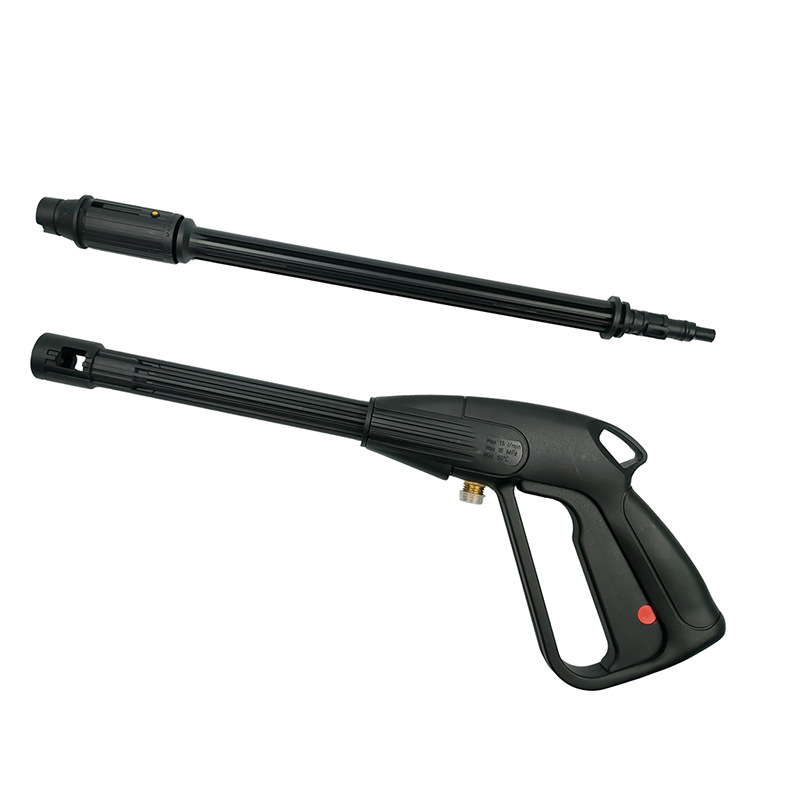 150Bar M14*1.5进水口塑料高压水枪配扇形喷杆适用于拉瓦清洗机