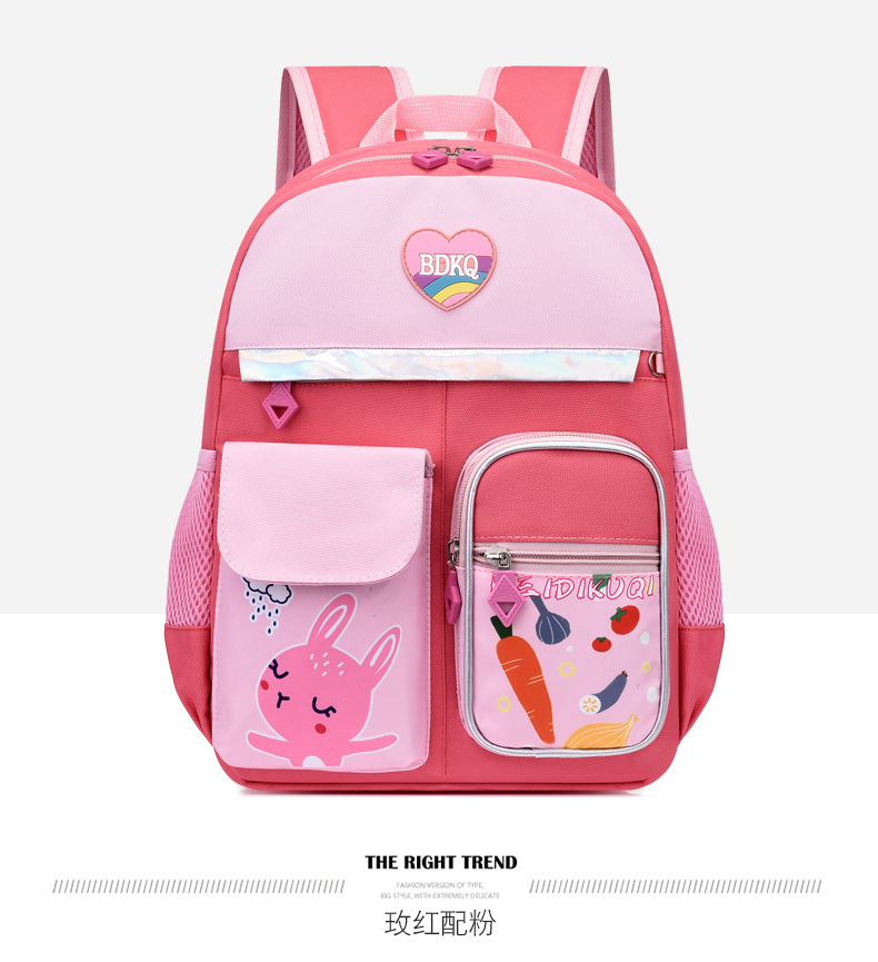 Comercio exterior nueva mochila de dibujos animados Grado 1-3 estudiante de la Escuela Primaria de gran capacidad de protección de la columna vertebral bolsa ultraligera