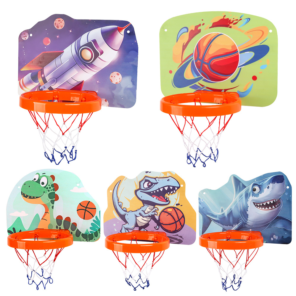 Exportación transfronteriza de ocio infantil con iluminación tipo pared tablero de baloncesto sin perforación marco juguetes deportivos interiores y al aire libre