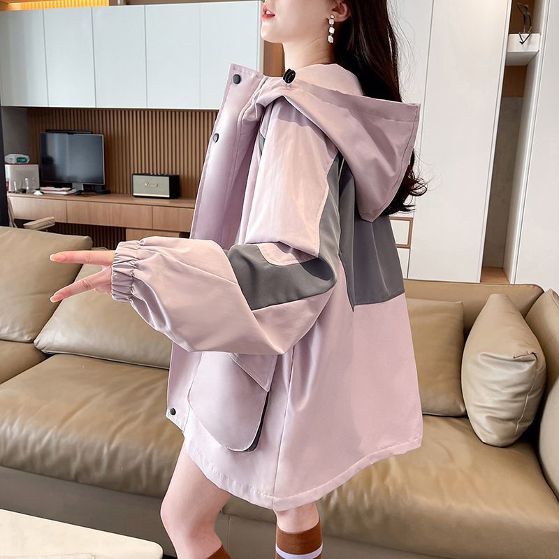 秋装外套2025新款秋秋季风衣初中高中学生冲锋衣少女学院风