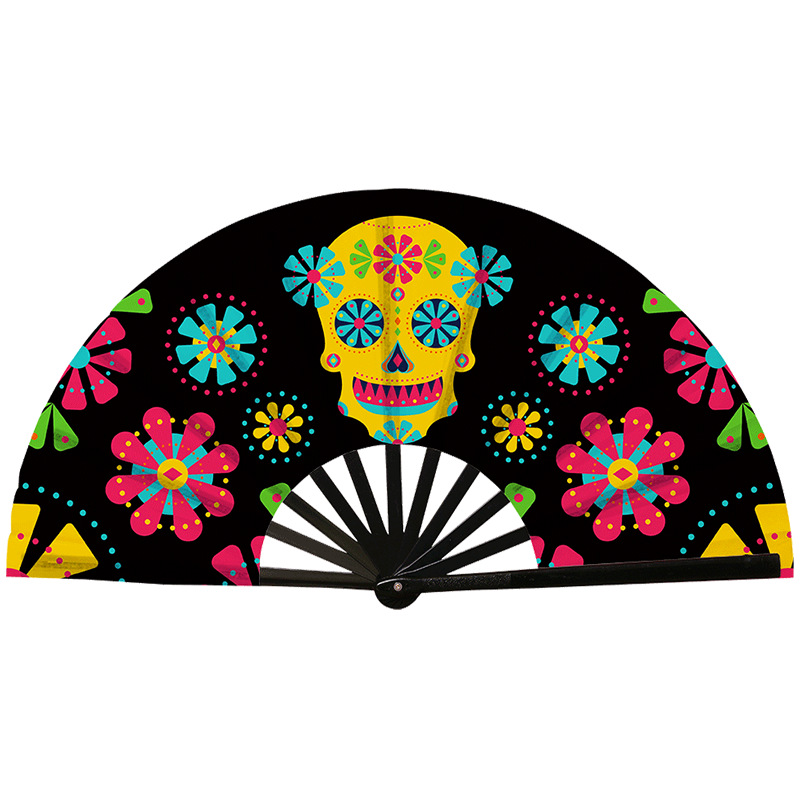 Abanico Plegable de Kung Fu de Plástico, Colorido, para Conciertos y Fiestas