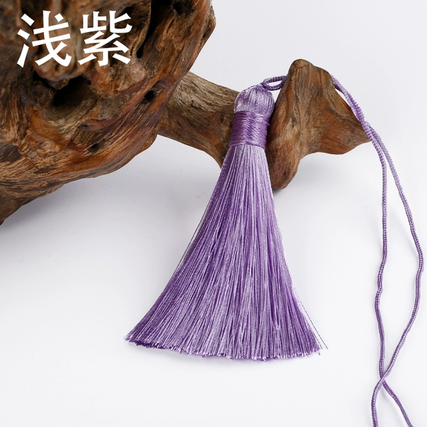 10 light purple K style tassels