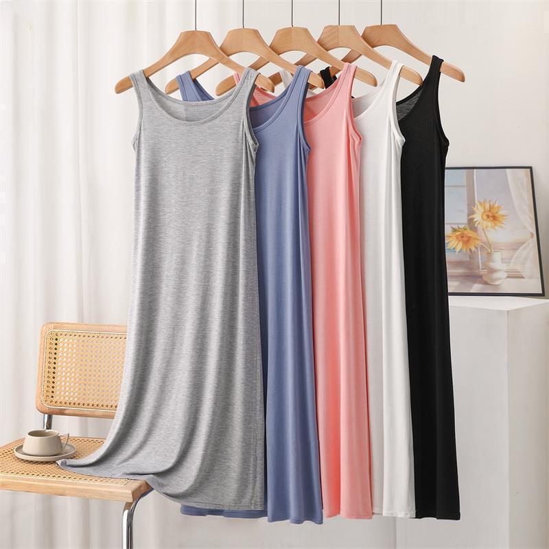 Modal Mid-Length Suspbottomer Dress 2024 New Skirt Waist Slimming Look Bottoming Skirt Women's Inner Petticoat Modal Mid-Length Suspbottomer Dress 2024 New Skirt Waist Slimming Look Bottoming Skirt Women's Inner Petticoat