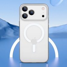 适用苹果iPhone17/16/15promax手机壳plus新款磁吸保护套Pro透明