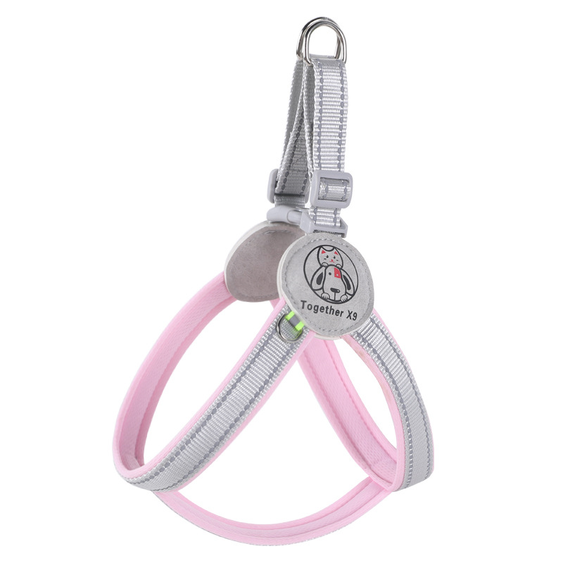 Cuerda de tracción para mascotas transfronteriza antirreflectante correas para perros medianas y grandes tipo chaleco cuerda para perros correas para el pecho para mascotas al por mayor