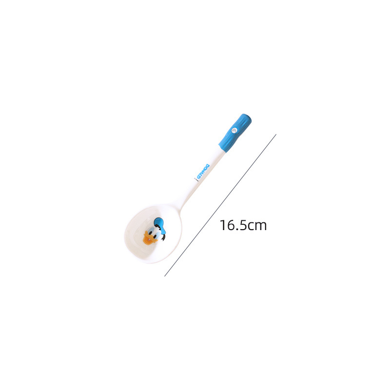 Cuchara de cerámica de Disney, mango largo, cuchara linda, sopa, cuchara, cuchara pequeña, cuchara para niños de dibujos animados, cuchara para el hogar, envío gratis