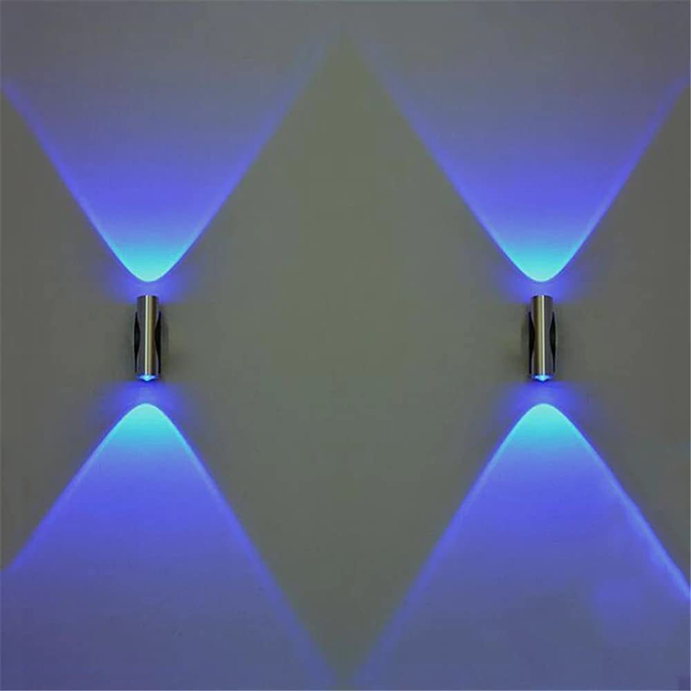 Modern Simple Aluminum Two-End Light Led Indoor Wall Lamp Living Room Bedroom Bedside Aisle Hotel Background Wall Lamp