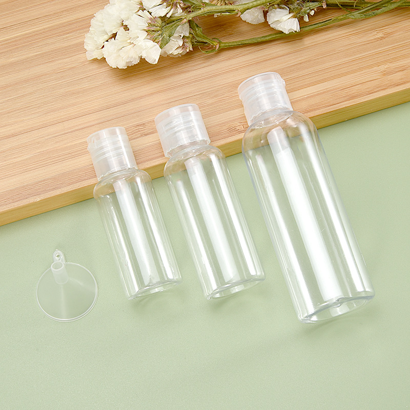 Exprimir botella hidratante botella de spray loción cosméticos viajes sub-botella pequeño estilo botella vacía botella de plástico transparente Flip