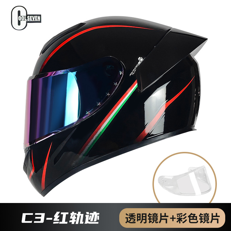 3C certificado casco de la motocicleta DOT casco completo casco de la motocicleta del coche eléctrico de comercio exterior fábrica Four Seasons National Standard Class A