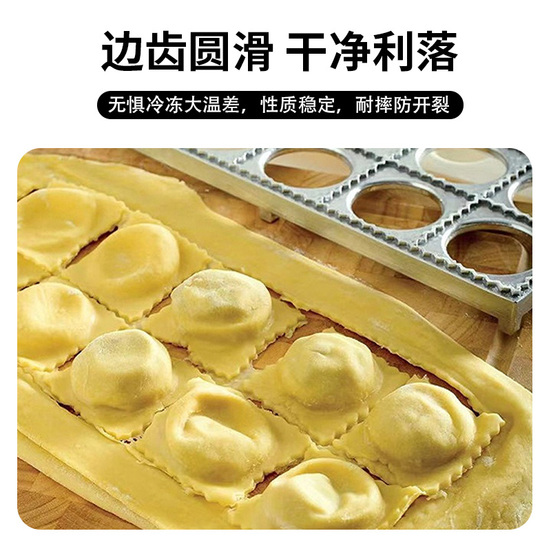 FUENTE fabricante de diez hoyos italiano cuadrado dumpling molde DIY pastelería herramienta para hornear italiano fondant cake molde
