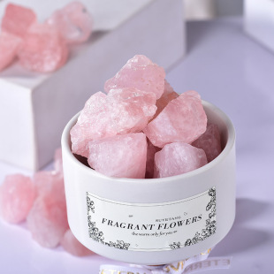 Natural Pink Crystal Raw Stone Decorative Crystal Fish Tank Stone Large Particle Crystal Gravel Diffuser Aromatherapy Stone Pink Crystal