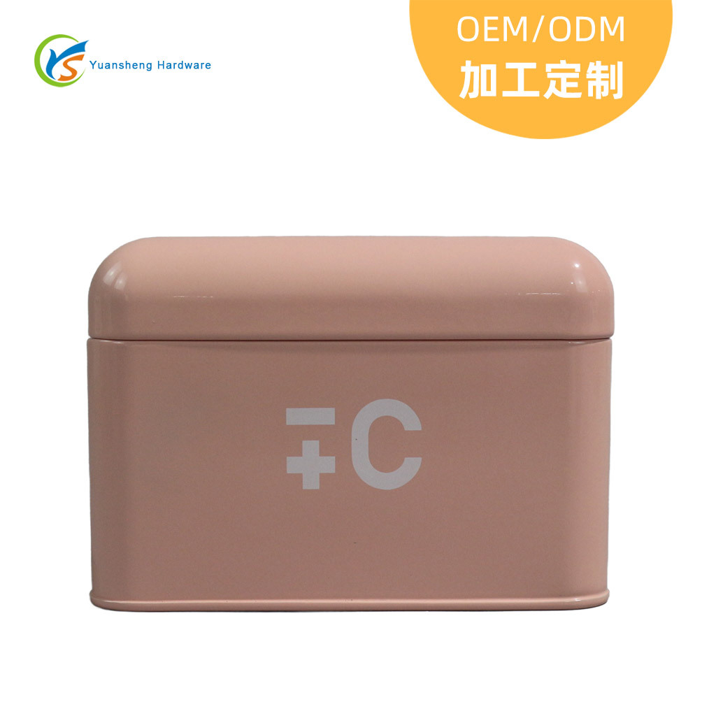 金属方形收纳盒 家用带盖密封盒 镀锌铁糕点储存盒 小饰品收纳盒