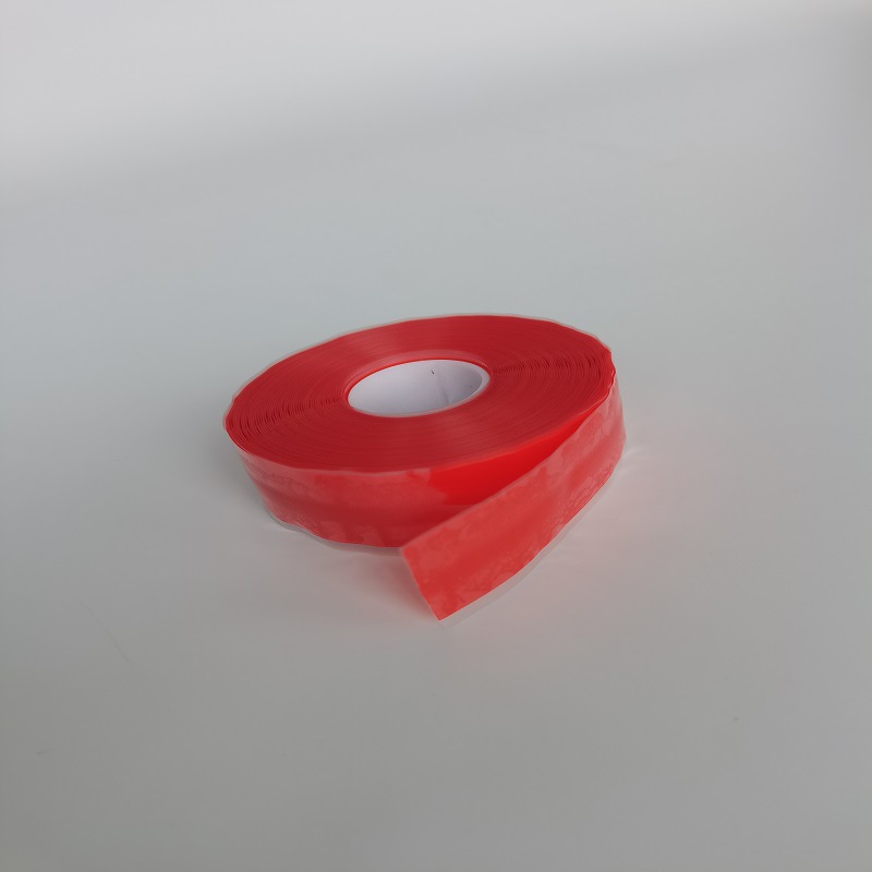 高压防护硅橡胶带 绝缘耐温绝缘自粘胶布 铁红色0.5*25mm*3米