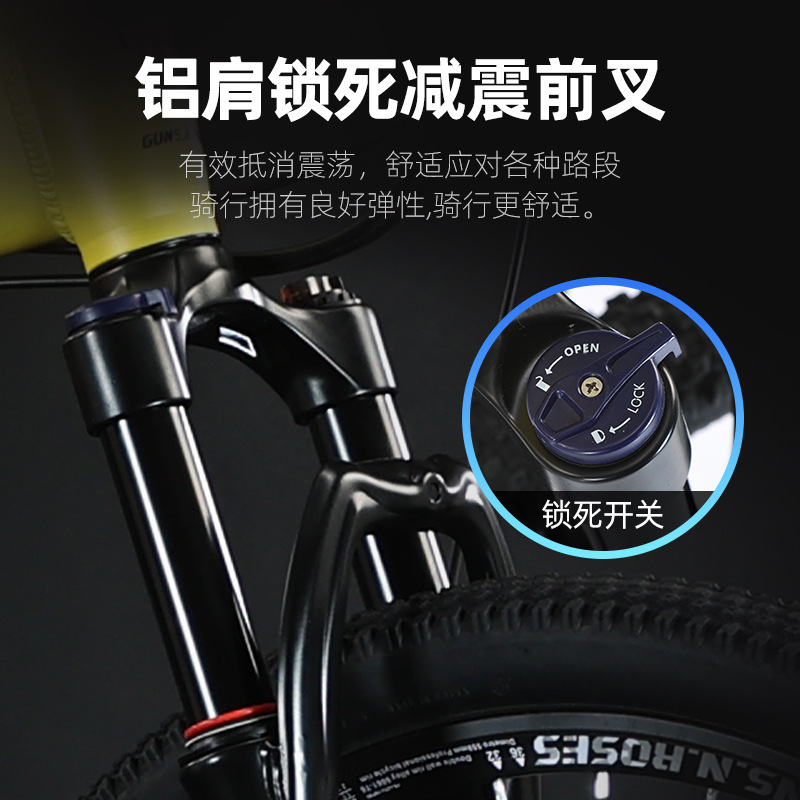 Los fabricantes venden al por mayor bicicletas de doble absorción de impactos de 30 velocidades bike bicicleta de montaña todoterreno masculina de 26 pulgadas de aleación de aluminio plegable bike